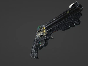 Unusual souvenir revolver 3D Model