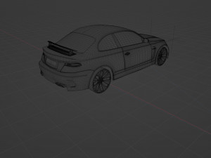 Airbrushed sports car 3D Model