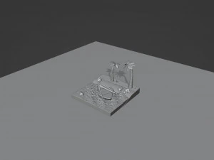Boat on the beach 3D Model