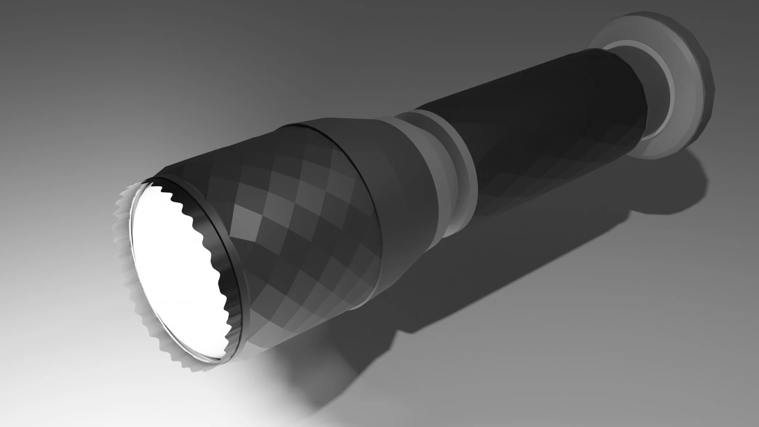 Small hand torch 3D Model .c4d .max .obj .3ds .fbx .stl .blend 