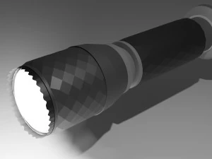 Mała ręczna latarka Model 3D