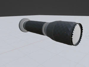Small hand torch 3D Model