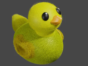 Petit canard moelleux Modèle 3D