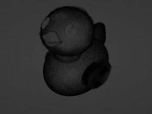 Little fluffy duck 3D Model