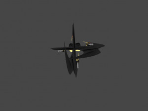 Futuristic spaceship Modèle 3D