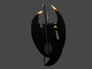 Futuristic spaceship Modèle 3D