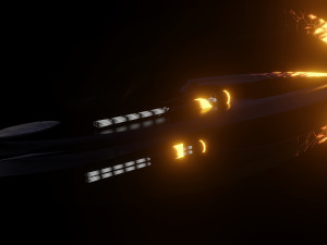 Futuristic spaceship Modèle 3D