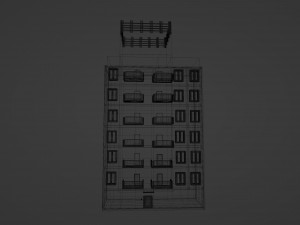 Monolithic multi-storey building 3D Model