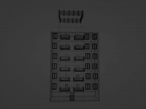 Monolithic multi-storey building 3D Model