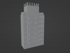 Monolithic multi-storey building 3D Model