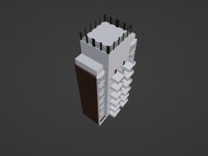Monolithic multi-storey building 3D Model