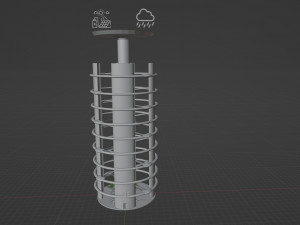 Skyscraper of the future on self-sustainment 3D Model