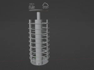 Skyscraper of the future on self-sustainment 3D Model