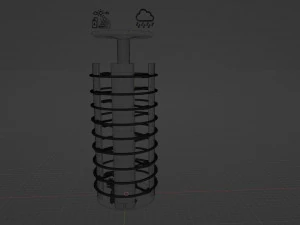 Skyscraper of the future on self-sustainment 3D Model