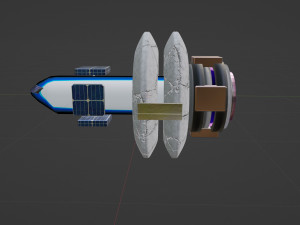 The concept of the spaceship of the future 3Dモデル