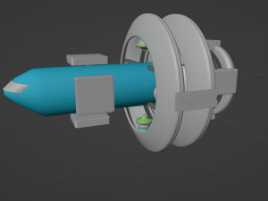 The concept of the spaceship of the future 3Dモデル