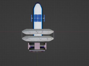 The concept of the spaceship of the future 3Dモデル