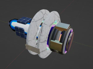 The concept of the spaceship of the future 3D Model
