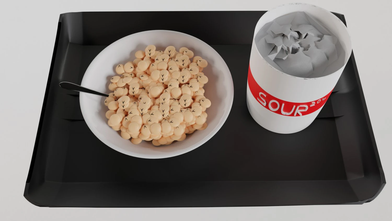 Dumplings with sour cream 3D Model .c4d .max .obj .3ds .fbx .stl .blend 