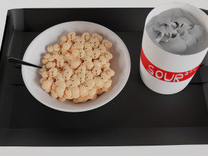 Dumplings with sour cream Modelo 3D