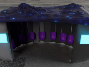 Uzay otob&uuml;s&uuml; durağı 3D Model