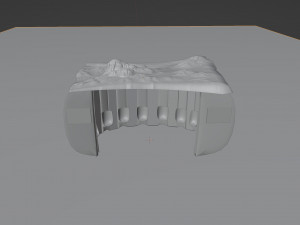 Space bus stop 3D Model