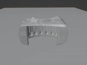 Space bus stop 3D Model