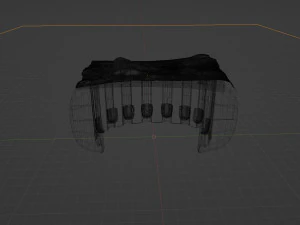 Space bus stop 3D Model