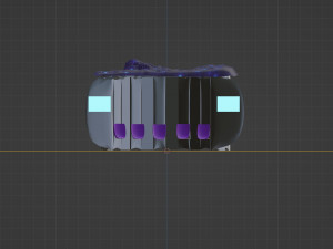 Space bus stop 3D Model