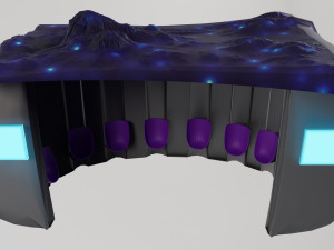 Space bus stop 3D Model