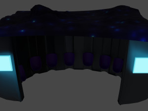 Space bus stop 3D Model