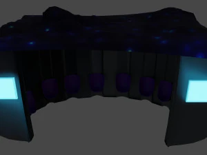 Space bus stop 3D Model