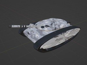 Gray toy tank Modelo 3D