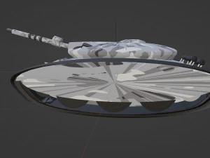 Gray toy tank 3D Model