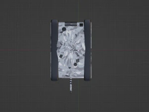 Gray toy tank 3D Model