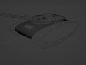 Gray toy tank Modelo 3D