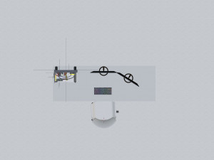 Workplace at the computer Model 3D