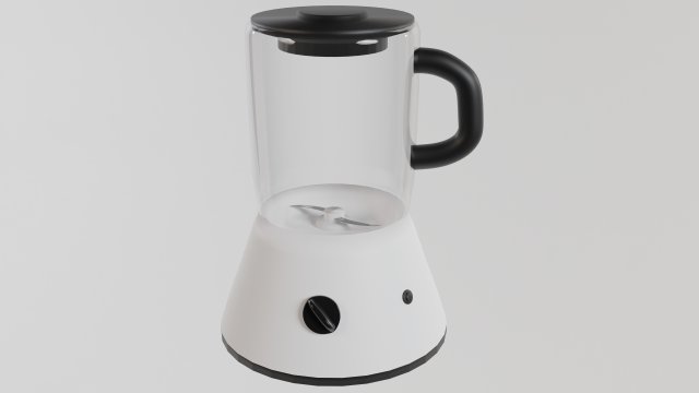 White kitchen blender 3Dモデル .c4d .max .obj .3ds .fbx .stl .blend 
