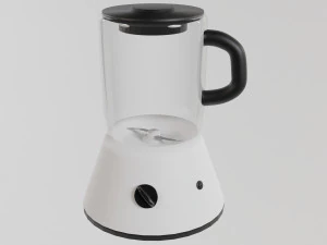 White kitchen blender 3D Model