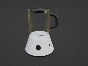 White kitchen blender 3Dモデル