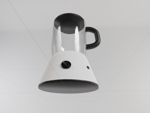 White kitchen blender 3Dモデル