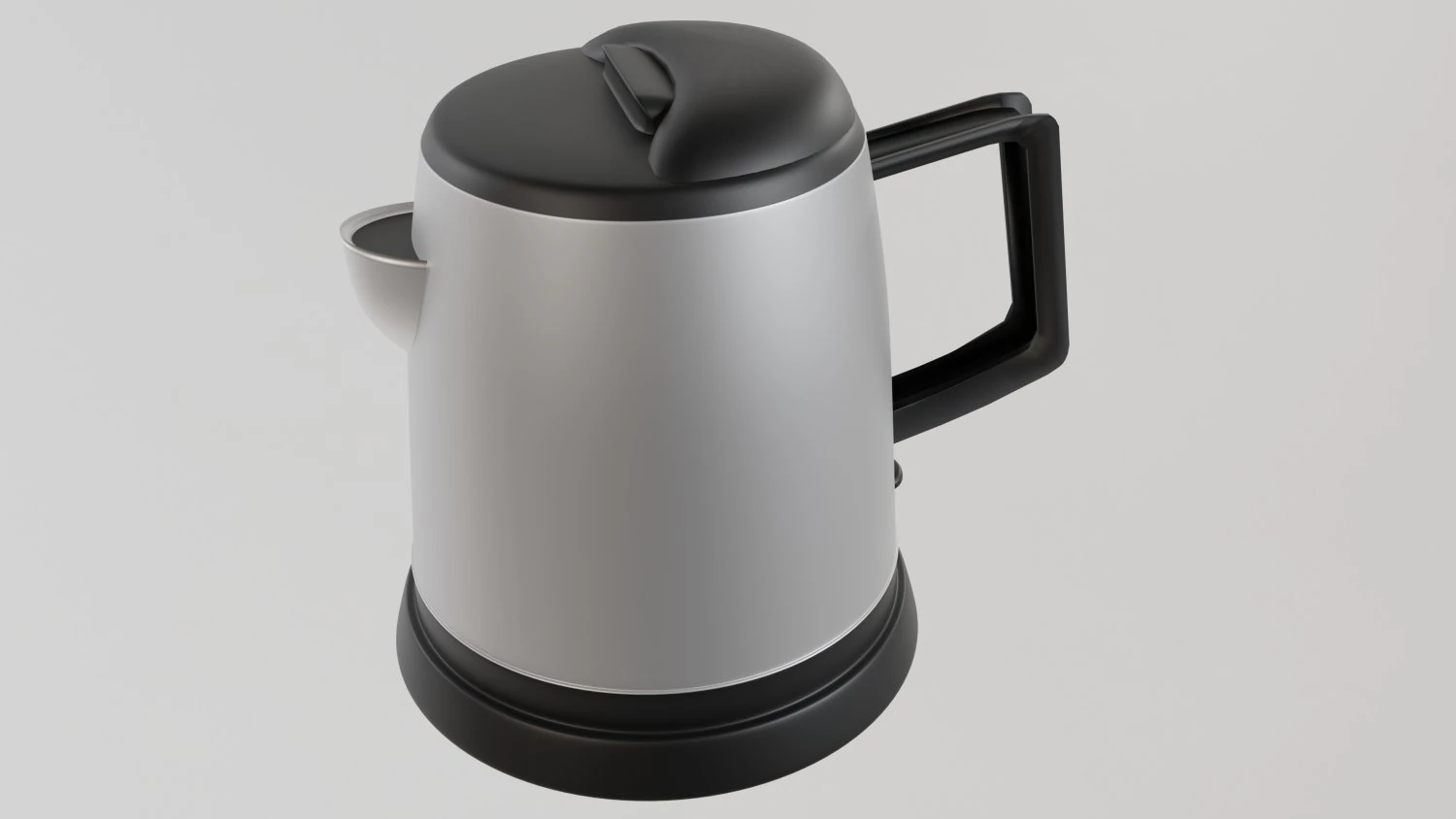Ordinary electric kettle 3D Model .c4d .max .obj .3ds .fbx .stl .blend