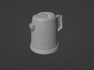 Ordinary electric kettle 3D Model