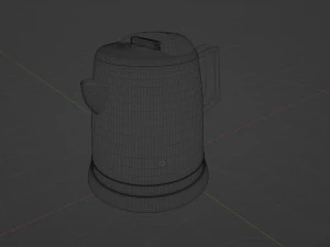 Ordinary electric kettle 3D Model