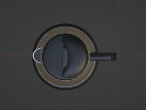 Ordinary electric kettle 3D Model