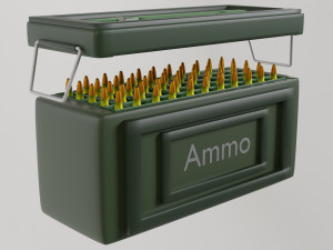 Military ammo box Modelo 3D