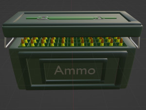 Military ammo box Model 3D