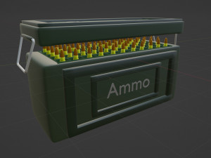 Military ammo box Model 3D