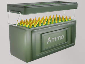 Military ammo box Model 3D