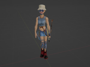 Unusual woman from the future Modelo 3D